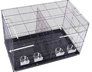 Animaux 24 INCH Black Partition Bird cage for Rabbit and Small Pets Bird, Mouse, Rabbit, Lizard Cage