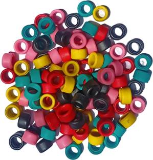 Kailash Pigeon Mix Hard Rubber Wide 50 Pcs Foot Ring Rubber Perch For Bird