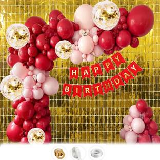Bubble Bells Happy Birthday Decoration kit Items For Baby Shower Anniversary Decoration Items