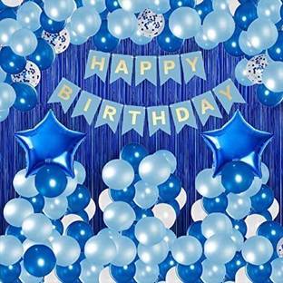 PARTY MIDLINKERZ Printed Happy Birthday Decoration kit Combo - 33 Pcs for Birthday Decor
