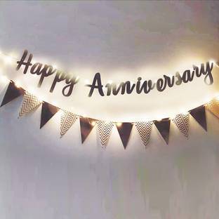 PARTY MIDLINKERZ Anniversary Decoration kit Combo - 73 Pcs for Birthday Decor