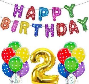 Bloomsevent Premium Quality 2nd Birthday Decoration Items For Boys Or Girls