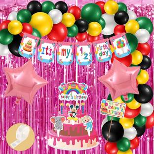 Agk Its My Half Birthday Decorations Set For Girls, 6 Month Birthday Combo Set