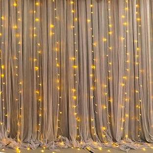 Fun and Flex White Decoration Net with Led Fairy Lights for Cabana Tent Home Decoration