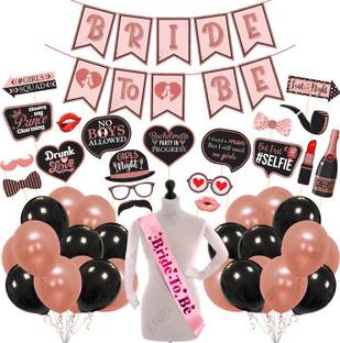 ZYOZI 47 Pcs Bachelorette Party Decorations Kit, Bridal Shower Party Supplies