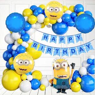 Rainy Decor Presents Minion theme Birthday Decoration Combo / Kit / Pack / Set