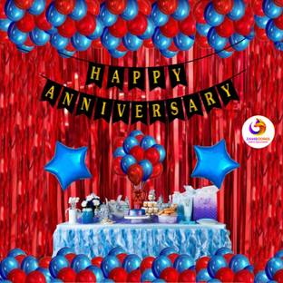 ZAMBOOREE Happy Anniversary Decorations Kit / Items | Anniversary Theme Decorations Combo