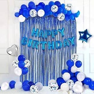 PARTY MIDLINKERZ Printed Happy Birthday Decoration kit Combo - 51 Pcs for Birthday Decor
