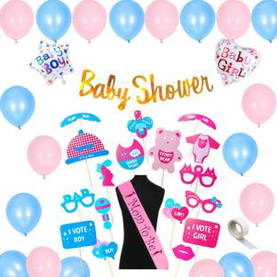 FLICK IN Baby Shower Decoration Items Sash Mom to Be Decoration Kit Baby Shower Props Set