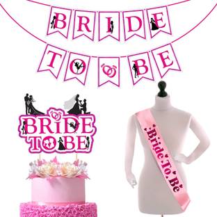 ZYOZI Bridal Shower & Bachelorette Party Set -Bride to Be (Pack of 3)