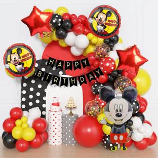 ANILOONS Mickey Mouse Birthday Party Decorations Set.