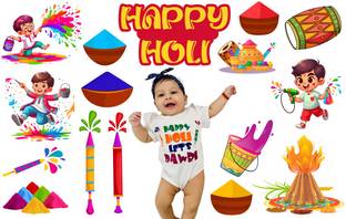 TodFod Holi Photoshoot Props for Baby Photography Craft Items for Holi Decoration Items