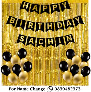 MidasKraft Happy Birthday Name Banner Set_01 Saloni