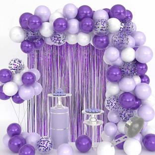 Dinipropz Metallic & Confetti Balloons Garland Arch Kit Decoration for Wedding/Bride to be