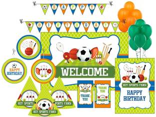 Pretty UR Party Sports Birthday Party Decorations Kit , Sports & friends party Supplies