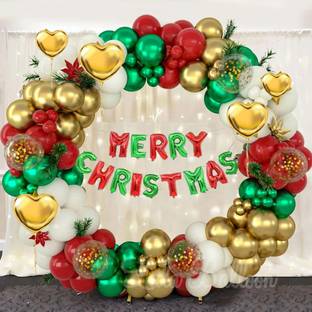 lala balloon Merry Christmas Party Decorations Items for Home | Merry Christmas Balloons
