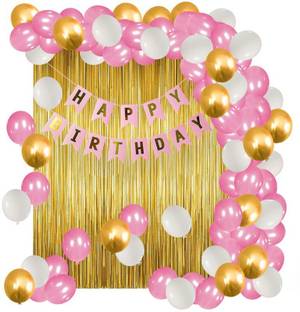 LOONS PEDDLER Happy Birthday Decoration Kit / Items | Birthday Theme Decorations Combo Balloon