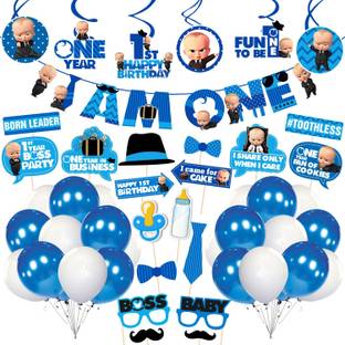 ZYOZI Baby Boss 1st Birthday Decorations, Baby Boss Party Supplies(Pack of 50)