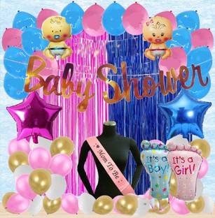 groovy dudz Baby Shower Decoration Items - 50Pcs Baby Shower Banner mom to be sash