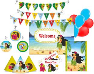 Pretty UR Party Hawaiian Birthday Party Decorations Kit , Hawaiian party Supplies