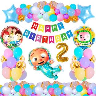 groovy dudz Coco Theme Second 2nd Happy Birthday Party Decorations Kit Pack Combo