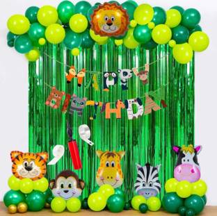 DREAM PARTY DECOR Jungle Safari Theme Birthday Party Decorations For Kids Boys & Girls