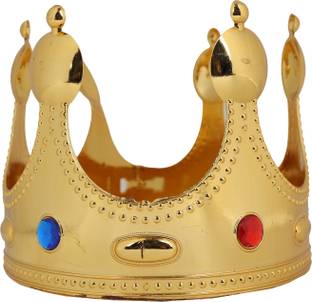 Quickoo King Crown for Boys & Men - Golden