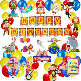 FLICK IN Circus Theme Birthday Decoration Cutout Props Carnival Birthday Party Decoration