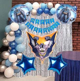 PARTY BREEZE batman theme birthday party combo set