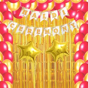 Agk Haldi Ceremony Decoration Item for Marriage Background Photography