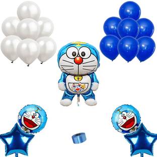 Bubble Bells happy birthday doraemon theme party decorations kit items for boys girls kids
