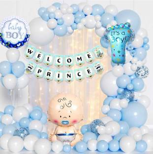 R2R Welcome Prince Decoration Light for Room Baby Boy Welcome Decoration theme set
