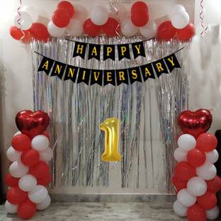 Kapoor stores 1 Year 1st Happy Anniversary Decoration Items Surprise Gifts
