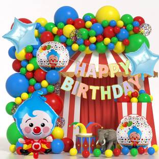 Rozi Decoration Joker Theme Happy Birthday Party Decorations for Kids, Girls, Boys Decor