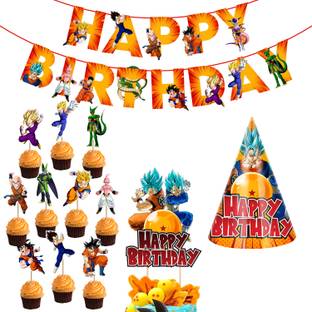 ZYOZI Dragon Ball Z theme Party Supplies,Dragon Ball Z Birthday Decorations for Boys
