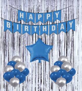 PARTY MIDLINKERZ Printed Happy Birthday Decoration kit Combo - 34 Pcs for Birthday Decor