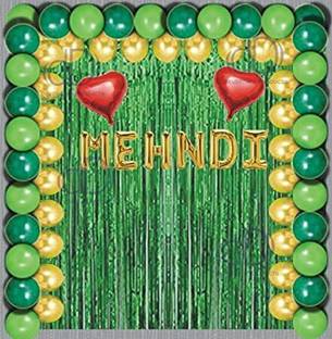 krido Mehndi Ceremony Decoration Pack of 50 Pcs Kit contains