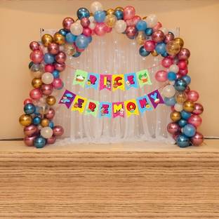 Prihit Annaprashan Decoration rice ceremony banner 5 color balloons each 80