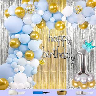 Shopperskart 1st First Birthday Decorations Kit Items For Baby Girls Boys Party & Celebration