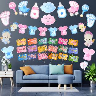 Party Decorz Marathi Baby Shower Paper Decoration & Marathi Props