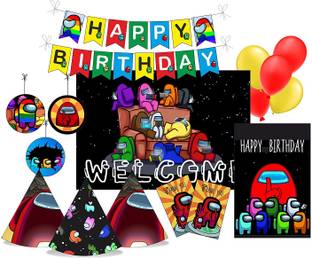 Pretty UR Party Among Us Birthday Party Decorations Kit, Among Us party Supplies