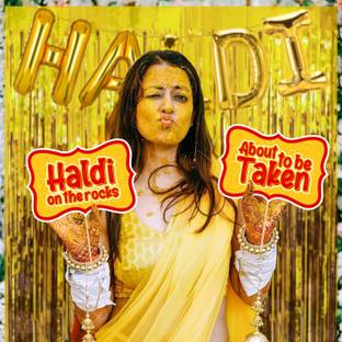 ZYOZI Haldi Ceremony Decoration,Haldi Ceremony Decoration Kit,Bridal Shower(Pack of18)