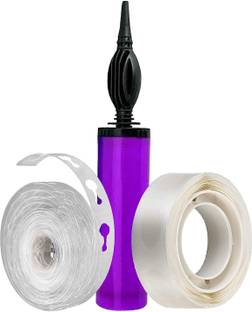 RJV Global Balloon Party Decoration -Balloon Inflator Air Pump, Arch Strip, Glue Dots Roll