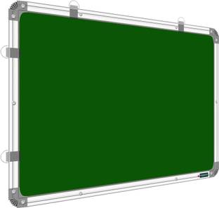 SRIRATNA 3x4 Feet Premium Non Magnetic Double Sided Writing White Board & Chalkboard White, Green board