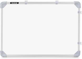 Techfab Non Magnetic 3x4 Ft. Dual Sided White Board & Chalk Board for Kids, Home_ White, Green board
