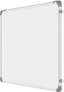 Foxit 2x3 Feet, Non-magnetic Glossy Surface Whiteboard | Green Chalk Board Surface On Back Side | Robust Aluminium Frame Finishing | Quality Assured Product White, Green board (90 cm x 60 cm) White board