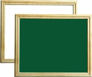 ShelfKing Non-Magnetic 10x12 Inch's Both Sided Whiteboard and Chalkboard Slate White, Green board
