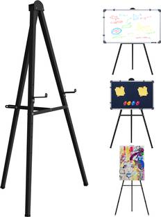 GOSHU 5 Feet Sturdy Foldable Easel Presentation Stand for White boards, Canvas Board & Black board