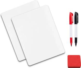 TurtleGrip Dry Erase Portable white(scribble)Lap board for kids & adults pack of 2 White board