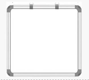 A2DR 1X1 NON MAGNETIC BOARD 2 SIDED White, Green board